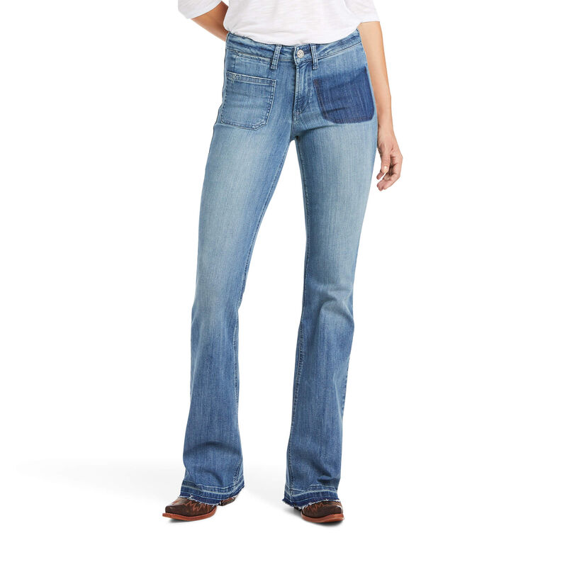 Ariat Jeans Damen - Slim Vivianne Wide Leg Blau ( GHTOR-8943 )